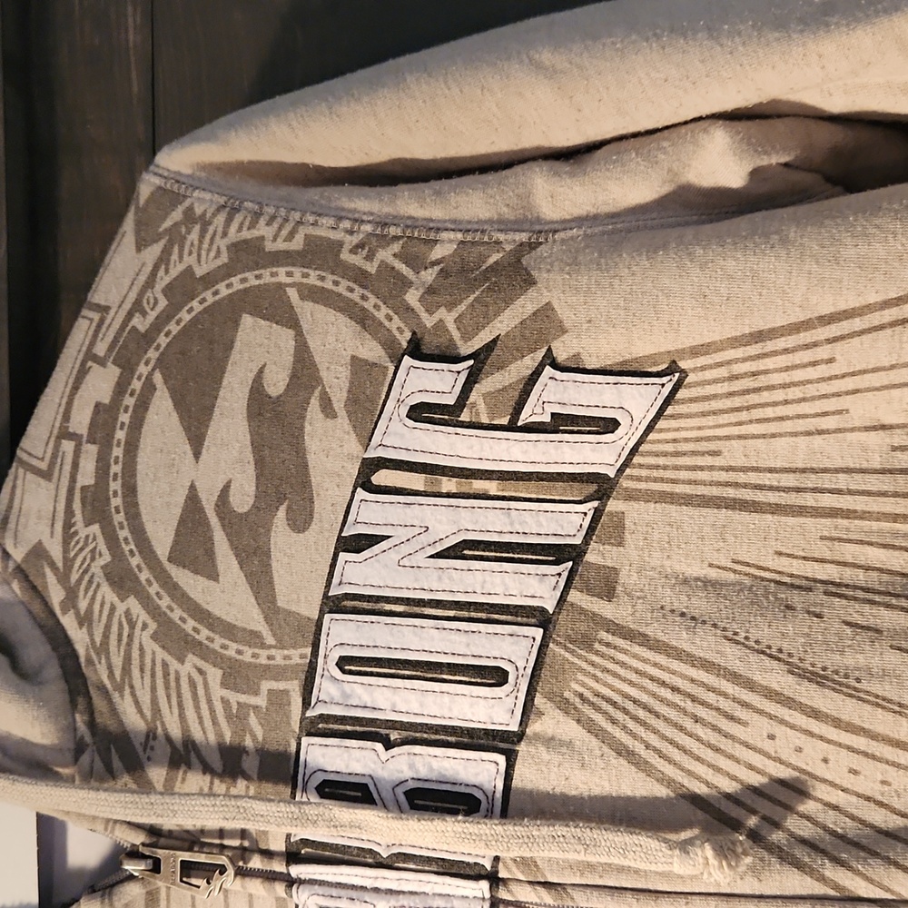 Billabong Gray Hoodie Men's M with Graphic Design - Picture 3 of 14